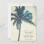 トロピカルパームデジタルビーチ結婚式保存日 案内状 (正面)