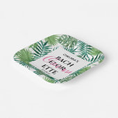 トロピカルパームバチェロレッテ週末夏パーティー ペーパープレート (傾斜あり)