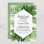 トロピカルパームバチェロレッテ週末招待状 招待状 (正面/裏面)