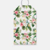 トロピカルパームバナナリーフ赤面結婚フローラ ギフトタグ (裏面)