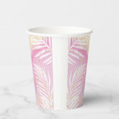 トロピカルパームパステルレインボープールパーティー 紙コップ (右)