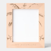 トロピカルパームパーソナライズされたウミガメ木製 レーザー彫刻フレーム (正面)