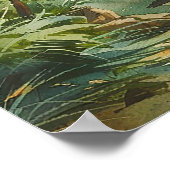 トロピカルパームビーチエンゲージメントパーティーウェルカムサイン ポスター (角)