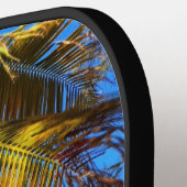 トロピカルパームビーチフォトモノグラムスクリプト名 ピックルボールラケット (左詳細)