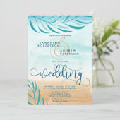 トロピカルパームビーチ結婚シックの脚本 招待状 (スタンド正面)