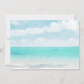 トロピカルパームビーチ結婚式写真 セーブザデート (裏面)