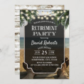 トロピカルパームビーチ退職パーティー 招待状 (正面/裏面)