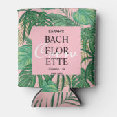 トロピカルパームピンクバチェロレッテクルーパーティー 缶クーラー (正面)