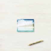 トロピカルパームフリンジドビーチ ポストイット (デスク上)