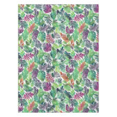 トロピカルパームフロンズオールオーバープリントテーブルクロス テーブルクロス (正面)