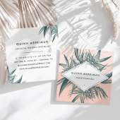 トロピカルパームフロンド スクエア名刺