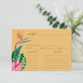 トロピカルパームフローラブライダルシャワーレシピ (スタンド正面)