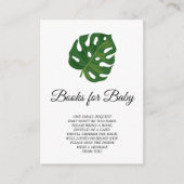 トロピカルパームブックベビーカード エンクロージャーカード (正面)