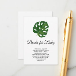 トロピカルパームブックベビーカード エンクロージャーカード