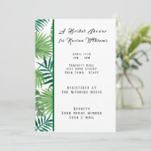 トロピカルパームブライダルシャワーへの招待 招待状 (スタンド正面)