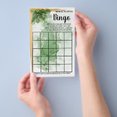 トロピカルパームブライダルシャワービンゴゲームカード チラシ (ハンドル)