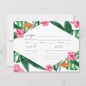 トロピカルパームブライダルシャワーレシピ (正面)