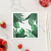 トロピカルパームプリントナプキン スタンダードカクテルナプキン (インサイチュ)