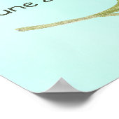 トロピカルパームボーイ赤ちゃんシャワー歓迎サイン ポスター (角)