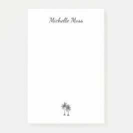 トロピカルパームモダンツリービーチスクリプト ポストイット