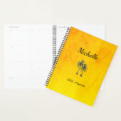 トロピカルパームモダンビーチエレガント金ゴールド プランナー手帳 (ディスプレー)