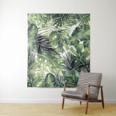 トロピカルパームリーフアイランドパラダイスバックドロップ タペストリー (インサイチュ)