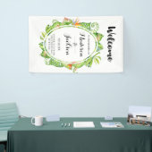 トロピカルパームリーフアイランド結婚リースの歓迎 横断幕 (トレードショー)