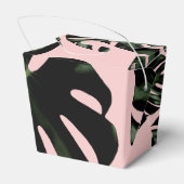 トロピカルパームリーフウェディングカスタム フェイバーボックス (裏面サイド)