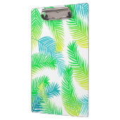 トロピカルパームリーフクリップボード｜グリーンボタニカル クリップボード (左)