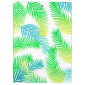 トロピカルパームリーフクリップボード｜グリーンボタニカル クリップボード (裏面)