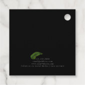 トロピカルパームリーフジュエリー フェイバータグ (裏面)