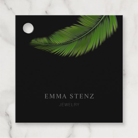 トロピカルパームリーフジュエリー フェイバータグ (正面)