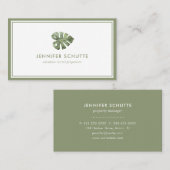 トロピカルパームリーフビーチバケーションマネージャー 名刺 (正面/裏面)