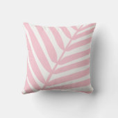 トロピカルパームリーフベビーピンク クッション (裏面)