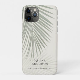 トロピカルパームリーフモダン iPhone 11 PROケース