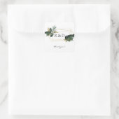 トロピカルパームリーフ金ゴールド2モノグラム –  スクエアシール (バッグ)