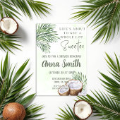 トロピカルパームリーフ＆ココナッツシャワーのご招待 招待状