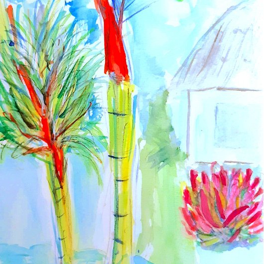 トロピカルパームレギンスバイアリエラ&リリーデザイン レギンス