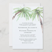 トロピカルパームワンヴェニューブリーシーホー結婚ム 招待状 (正面)