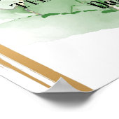 トロピカルパーム両側のサインを結婚選ぶ ポスター (角)