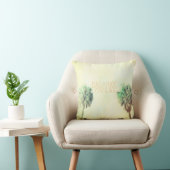 トロピカルパーム引用文パラダイスカスタム クッション (椅子)