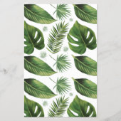 トロピカルパーム彼は彼女がブライダルシャワーゲームを言った チラシ (裏面)