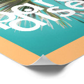 トロピカルパーム文字のトロピカルポスター ポスター (角)