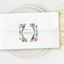 トロピカルパーム水彩幾何学的な結婚前お披露目パーティー