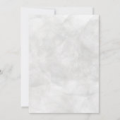 トロピカルパーム白黒金ゴールドブランチバブリー 招待状 (裏面)