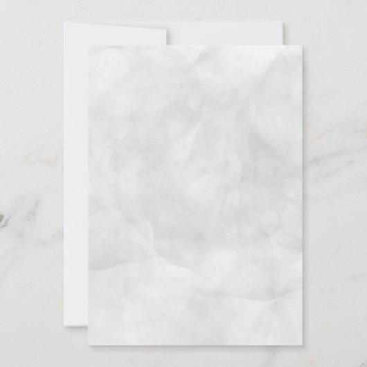 トロピカルパーム白黒金ゴールド70誕生日 招待状 (裏面)