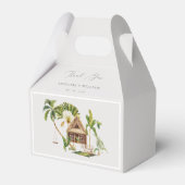 トロピカルパーム結婚の木に感謝 フェイバーボックス (正面サイド)