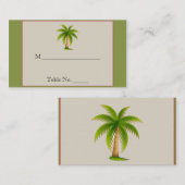 トロピカルパーム結婚ツリー座席表 プレイスカード (正面/裏面)
