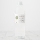 トロピカルパーム結婚ツリー ペットボトルラベル (正面)