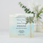 トロピカルパーム結婚ツリー 招待状 (スタンド正面)